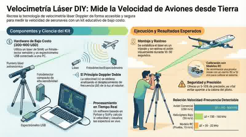 Láser Doppler — Medición de Aviones en Vuelo