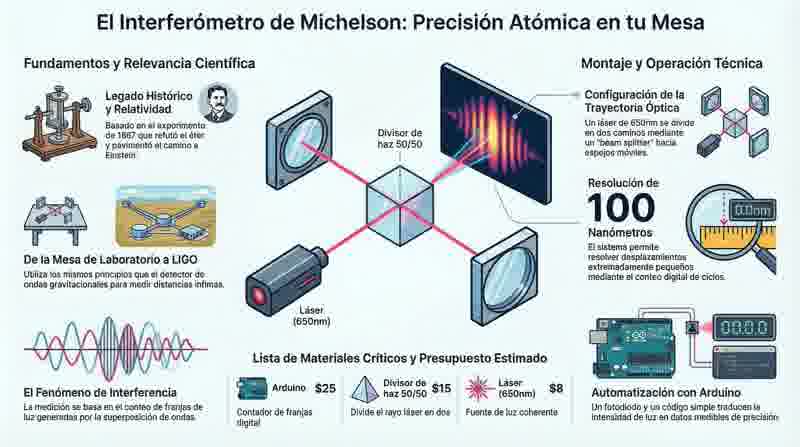 Interferómetro — Metrología a Escala Nanométrica